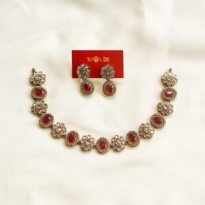 ruby grace floral necklace
