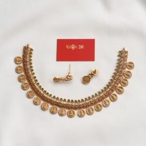 heritage coin temple choker set | antique gold temple jewelry by karra de