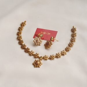 🌼 starburst ruby emerald neckpiece set