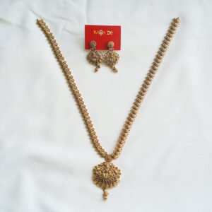 antique lakshmi temple haaram necklace set | bridal temple jewelry karra de