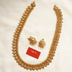 lakshmi coin temple haaram set | antique gold temple jewelry karra de