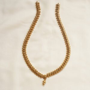 golden ball haaram necklace set | traditional bridal jewelry karra de