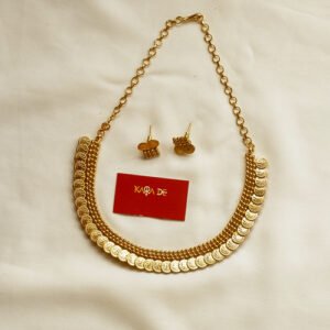 lakshmi coin heritage gold necklace set | karra de