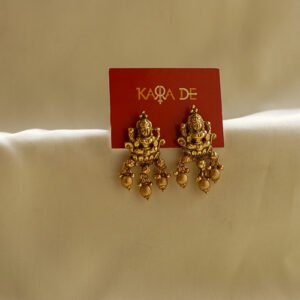 lakshmi devi temple gold earrings | karra de