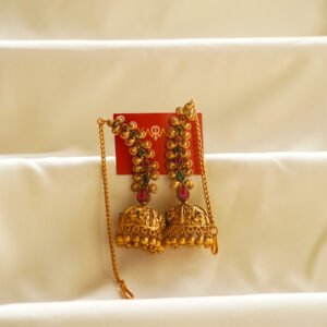 lotus bloom bridal jhumka earrings | karra de