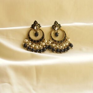 midnight noir heritage earrings | karra de