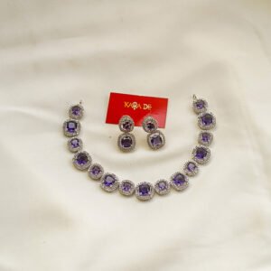 amethyst sparkle necklace set | karra de