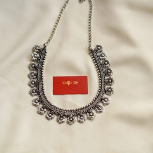 classic floral oxidised statement necklace | karra de jewellery